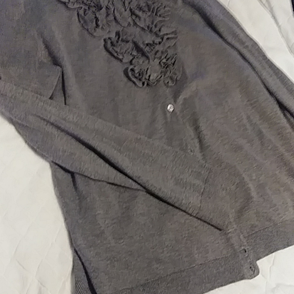 Grace Elements Ruffle Cardigan - Picture 3 of 8